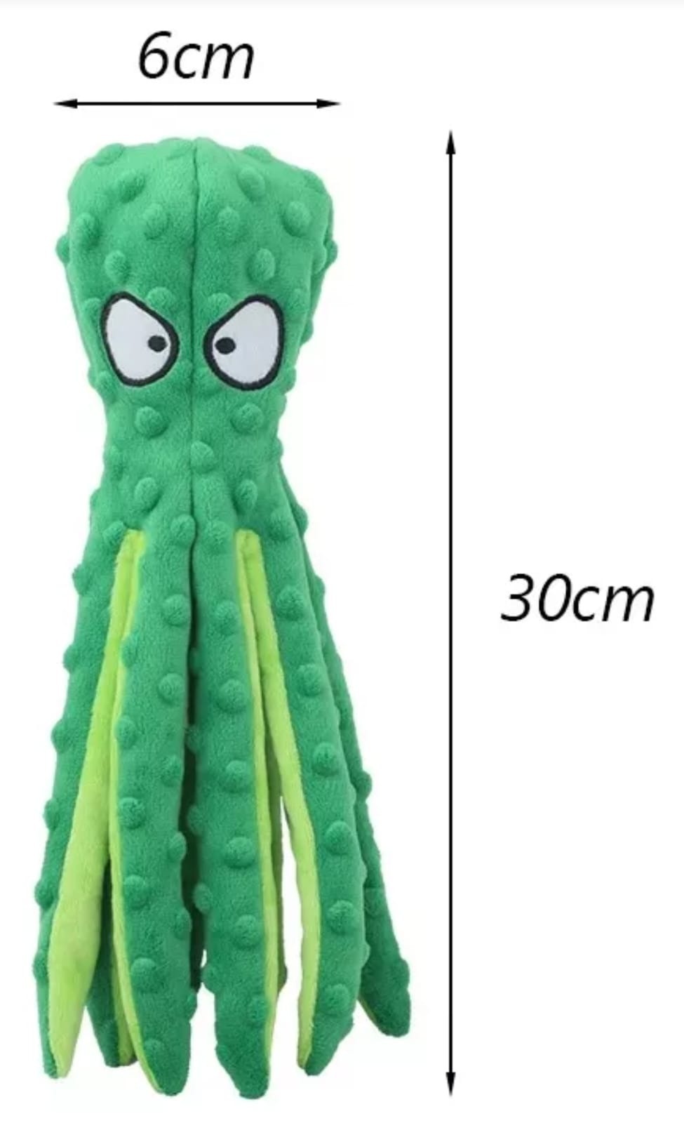 Vista 2 de Juguete Pulpo Chirriante Para Mascotas - MORADO,: AZUL